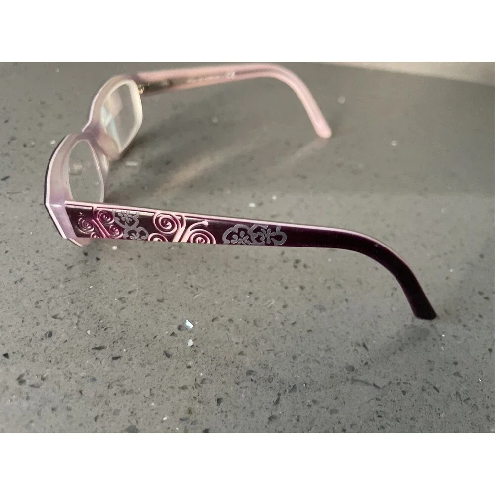 Essential Eyewear Eyeglasses frames only EN8666 plum/lilac 47-14-125 flex hinge